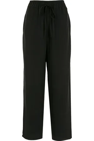 Uma Raquel Davidowicz Silk blend straight-leg trousers