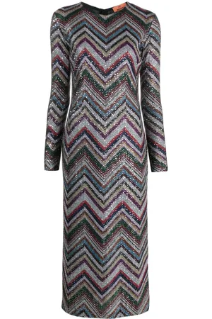 Missoni Zigzag sequin-embellished midi dress