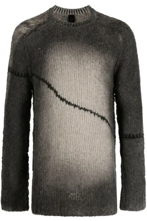 TRANSIT Faded-effect intarsia-knit jumper