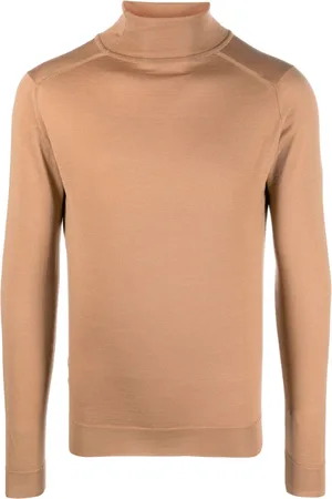 JOHN SMEDLEY Roll-neck merino jumper