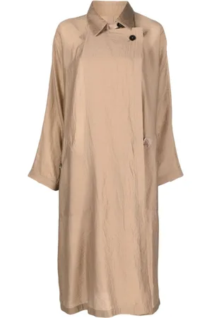 Giorgio Armani Draped double-breasted trench coat