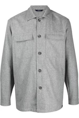 Boggi Milano Button-up wool shirt jacket