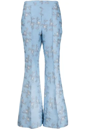 Macgraw Circa 72 floral-jacquard flared trousers