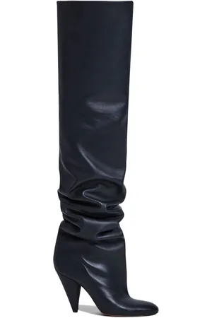 Proenza Schouler Cone Slouch Over The Knee 100mm leather boots