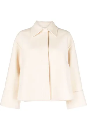Jil Sander Pointed-collar wool cropped jacket