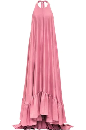 Azeeza Sadie halterneck silk gown