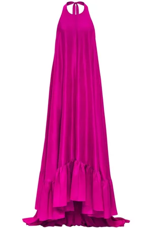 Azeeza Sadie halterneck silk gown
