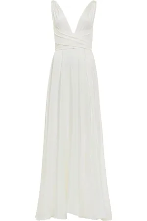 Azeeza Cirrus silk-charmeuse gown