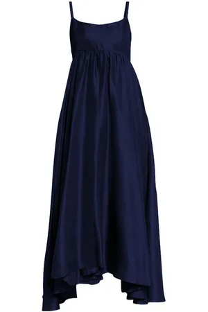 Azeeza Rachel asymmetric silk midi dress