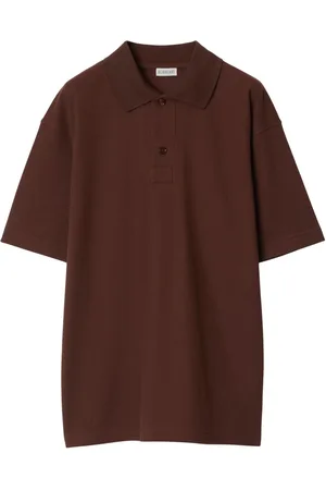 Burberry EKD-embroidered cotton polo shirts
