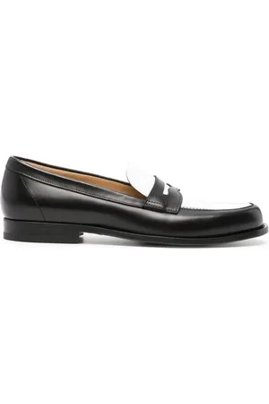 Scarosso Two-tone leather loafers