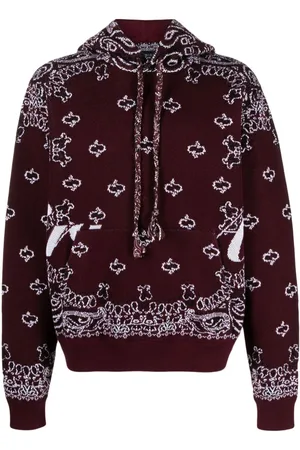 AMIRI Bandana knit hoodie