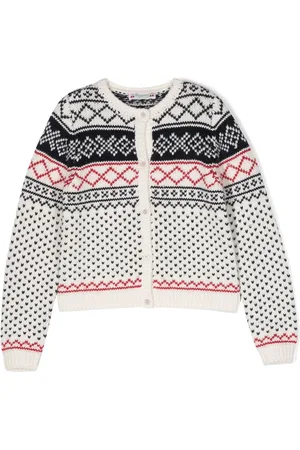 Abel & Lula Openwork Jacquard Knit Sweater