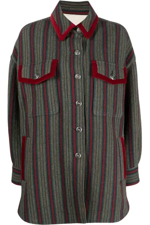 FORTELA Striped wool-blend jacket