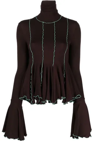 SIEDRES Renti contrast-stitching jumper