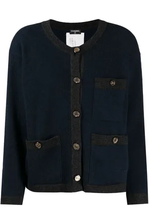 CHANEL 1990s CC-buttons cashmere cardigan