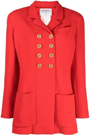 CHANEL 1990s double-breasted wool jacket