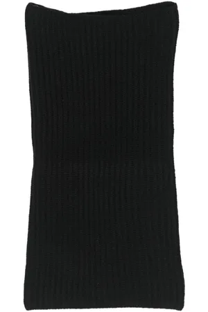 LISKA Ribbed-knit cashmere scarf