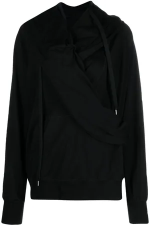 UNDERCOVER Draped cotton-blend hoodie