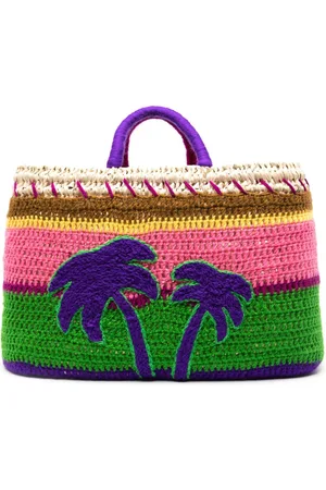 ERES Medium Palmier straw tote bag