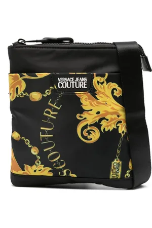 VERSACE Chain Couture-print messenger bag