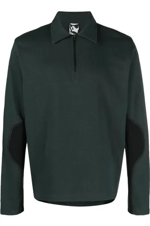 GR10K Colour-block cotton polo shirt