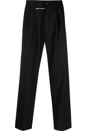 Vision Of Super Logo-embroidered straight-leg trousers