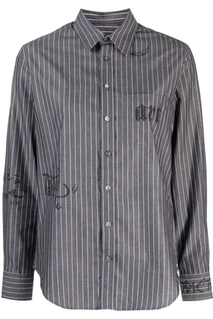 Zadig & Voltaire Taskiz rhinestone-embellished striped shirt