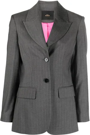 Twin-Set Pinstripe-pattern single-breasted blazer