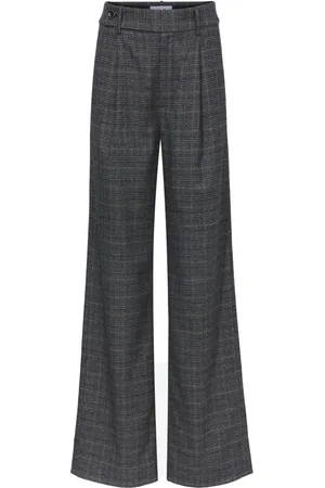 Proenza Schouler Plaid wide-leg tailored trousers