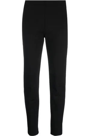 BLANCA High-waisted pressed-crease leggings