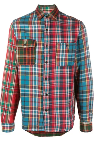 Ralph Lauren Patchwork plaid-check cotton shirt