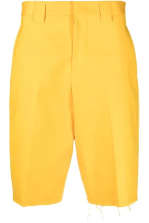 Lanvin Distressed cotton shorts