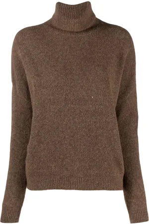 TRANSIT Mélange-effect roll-neck jumper
