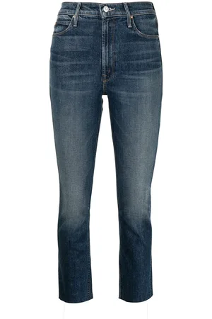 Mother High-rise cropped jeans