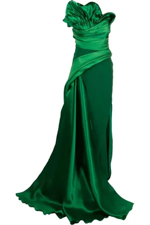 Gaby Charbachy Draped strapless gown