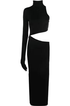 MANURI Tetris cut-out midi dress