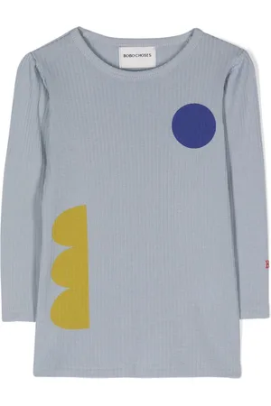 Bobo Choses Geometric-print ribbed top