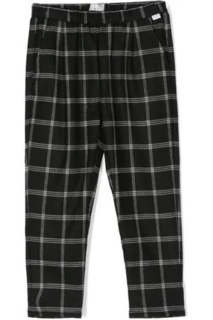 Il gufo Plaid-check tapered trousers