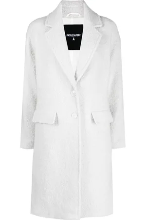 Patrizia Pepe Textured single-breasted coat