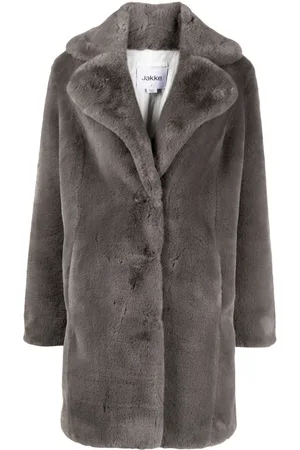 Jakke Heather notched-lapel coat