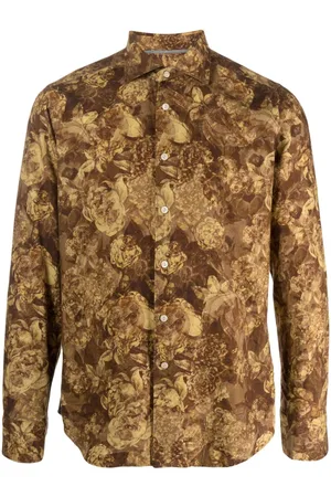 Tintoria Mattei Floral-print cotton shirt