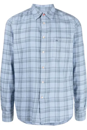 Paul Smith Logo-embroidered plaid shirt