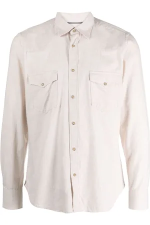Tintoria Mattei Panelled cotton shirt