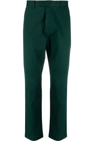 Ralph Lauren Logo-patch cotton-blend tapered trousers