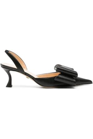 Mach & Mach Bow slingback pumps