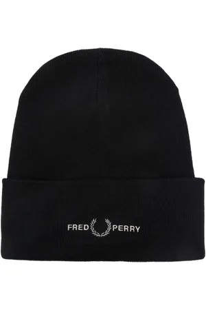 Fred Perry Logo-embroidered knitted beanie