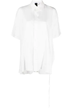 YOHJI YAMAMOTO Strap-detail short-sleeve shirt