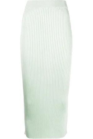 Jil Sander Ribbed-knit midi skirt