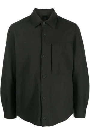 TRANSIT Mélange-effect wool shirt
